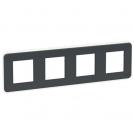 SCHNEIDER ELECTRIC - NU400854 cover frame - 4 gangs - 4 x 2 modules - antracite