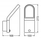 OSRAM - LED FACADE EDGE 12 W 3000 K WT SENSOR (2)