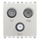 VIMAR - 20303.N - TV-FM-SAT single-conn. 3outs Next