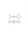 SMARTER - spot luminaire  CLOVIS  04-489   E14, 4 x max. 28W (1)
