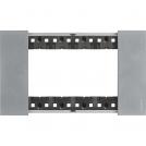 BTICINO - KA4804NW 4 modules Living Now Plate - moon