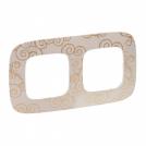 LEGRAND - 7 543 52 Plate Valena Allure - 2 gang - narcis gold