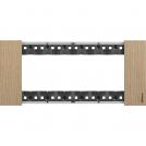 BTICINO - KA4806LM 6 modules Living Now Plate - oak - material: wood