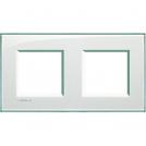 BTICINO - LNA4802M2KA Square cover plate 2х2modules -Acquamarine -technopolymer