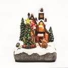 ACA LIGHTING - LED MULTIC.HOUSE TREE TRAIN MOVEM. MUSIC ADAPT:4.5V (NOT INCL) BATT:3XAA (NOT INCL) 19*16*22cm X0350