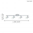 EGLO - спот 32058 ORVIETO 2 G9-LED 4X3W (1)