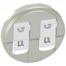 LEGRAND - Лицев панел за двойна компютърна розетка Celiane 68552 титан