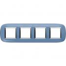 BTICINO - HB4802/4DZ Elliptical cover plate 4х2modules - blue liquid 