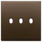 VIMAR - Plate 3Mx3 BS Vintage brushed dark bronze - 22675.3.12