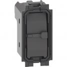 BTICINO - K4037N double pushbutton 1 P (NO) + 1 P (NO) interlocked for shutters, not lightable - 1 module