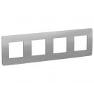 SCHNEIDER ELECTRIC - NU200830 cover frame - 4 gangs - 4 x 2 modules - aluminium