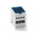 ARNOCANALI - Distribution terminal block 1P 80A grey with a lid DIN mounting BKB0807