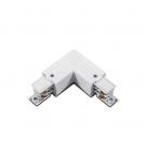 ACA LIGHTING - WHITE 90° CORNER SUPPLY 4 WIRES LEFT 4WLWL