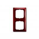 ABB - 2CKA001725A1517 Рамка двойна ABB Basic55 Керемидено червена