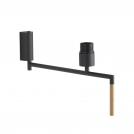 FARO - RON Estructura lámpara aplique gris oscuro y madera Ref.64400