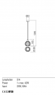 REDO GROUP - Пендел PLUMEN 01-2063 E14, 1X40W, D150, SGS (1)