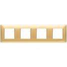 VIMAR - 14669.25 - Plate 8M (2+2+2+2) 71mm matt gold