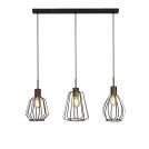 SEARCHLIGHT - Ceiling Pendant MELBOURNE 24053-3BK E27 3x60W