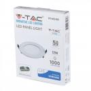 V-TAC - 12W LED Panel Premium SAMSUNG Chip Round 3000K SKU: 712 (4)
