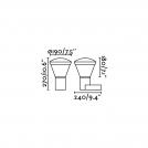 FARO - LED Фасаден аллик влагозащитен IP44 SHELBY 75536 (3)