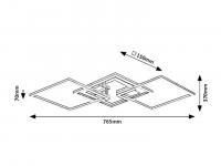 RABALUX - Ceiling luminaire SIGURD 3200 LED 43W, 2900LM, 3000K (1)