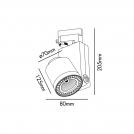 FARO - projector NANO-CYLINDER 010800901C LED 14W, 1100LM, 3000K (1)