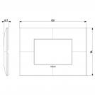 VIMAR - 09673.02 cover plate - 3 centered module ivory color NEVE UP (1)
