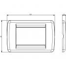 VIMAR - 16753.34 - IDEA Rondò Рамка 3М италиански стандарт Brushed nickel (1)