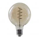 ACA LIGHTING - LED крушка със спирала, димираща кехлибар FILAMENT G95 E27 4W 2700K 2700lm PALA954WWSDIMAM