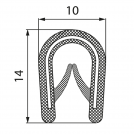 MOREK - Edge profile 1,0-4,0mm RAL 9005 black coil 10m MCA001BB12 (1)