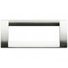 VIMAR - 16736.34 - Classica plate 6M metal brushed nickel 