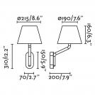 FARO -  wall lamp ETERNA 24005-10 1 x E27 MAX. 15W  (4)