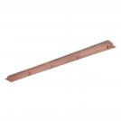 IDEAL LUX - ceiling cup 285726 ROSONE LINEARE 5 LUCI RAME BRUNITO