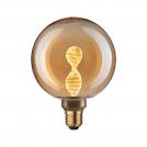 PAULMANN - 28881   Inner Glow Edition LED Globe Helix ⚡ E27 ⚡ 230V ⚡ 180lm ⚡ 3.5W ⚡ 1800K ✴ Gold 