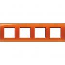 BTICINO - LNA4802M4OD  Square cover plate 4х2modules -orange-technopolymer