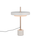 TRIO - Настолна лампа h45,5 cm Ø30 12W 1400lm , смяна на цветна температура с димиране 2300+3000+4000K  KEATON 540210176 светло сива