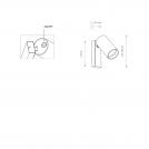 NOWODVORSKI - Аплик 7840 MONO KINKIET I BLACK • GU10 1X10W only LED • IP20 (1)