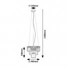 RABALUX - LED Pendant ELOISA 3x25W E27 72265 (5)