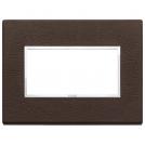 VIMAR - 21654.22 - Plate 4M leather tobacco