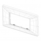 VIMAR - 14653.71 - Plate 3M metal Silver (2)