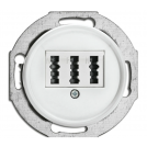 THPG - Telephone jack Ø 7,0 cm Duroplast white 100725