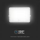 V-TAC - 30W LED Соларен Прожектор 6400K Сменяема Батерия Бяло Тяло SKU: 7847 (8)
