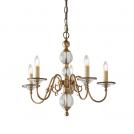 INTERIORS 1900 - Полилей  TILBURG antique brass CA20P5B   E14, 5x40W