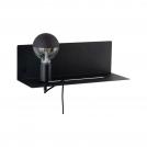 PAULMANN - Аплик с рафт  78920  DEVARA⚡E27⚡230V⚡max. 40W dimmable✴Черен (3)