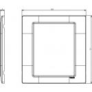 VIMAR - 14668.71 - Plate 8M techno Silver (1)