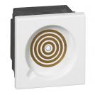 LEGRAND - Mosaic 2-module call-only manipulator socket - antimicrobial white 78241