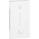 BTICINO - KW41M2 Lightable covers “Night&Day” symbol for wireless scenario control item K4574CW. 2 modules - white