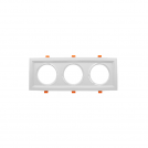 ACA LIGHTING - Бяла луна за вграждане тройна 185x485 3хAR111 XMQ XMQAR3W