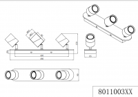 TRIO - Spot ARUNI – 801100331 excl. 3x GU10 · max. 10W (6)