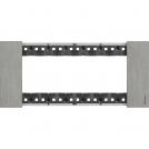 BTICINO - KA4806ZG 6 modules Living Now Plate - steel - material: metal